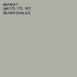 #AFAFA7 - Silver Chalice Color Image